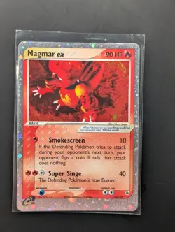 Magmar EX 100/109 Ruby and Sapphire Holo Pokemon - NM/LP - Image 1