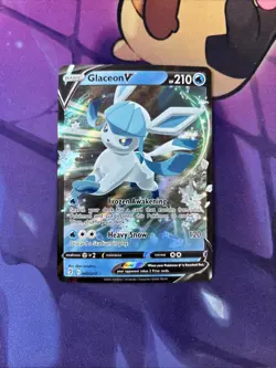 Glaceon V 40/203 Pokemon TCG Sword & Shield Evolving Skies Ultra Rare Holo NM - Image 1