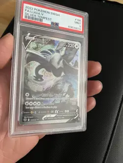 2022 Pokemon Sword & Shield Silver Tempest #186 Fa/Lugia V Silver Tempest PSA 9 - Image 3