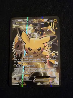 Pokemon TCG - Pikachu EX - XY124 - Promo - Rare! - Image 1