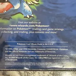Wizards of the Coast Pokemon TCG Album Binder Blue 4-Pocket Pikachu Charizard - Image 5