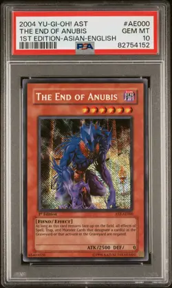YU-GI-OH! THE END OF ANUBIS AST-AE000 1ST EDITION - ASIAN ENGLISH PSA 10 - POP 2 - Image 1
