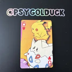Japanese Pokemon Playing Card Pikachu and Togepi - Image 1
