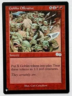 X3 MTG Urza's Saga (USG 192) Goblin Offensive - NM - Uncommon - The List - Image 1