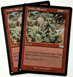 X3 MTG Urza's Saga (USG 192) Goblin Offensive - NM - Uncommon - The List - Image 2