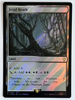 MTG Final Fantasy - FIC 0391 - Surge Foil - Fetid Heath - Image 1