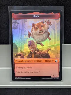 Boo Wolf TOKEN FOIL X1 LP Adventures in the Forgotten Realms MTG - Image 1