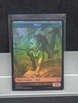 Boo Wolf TOKEN FOIL X1 LP Adventures in the Forgotten Realms MTG - Image 2
