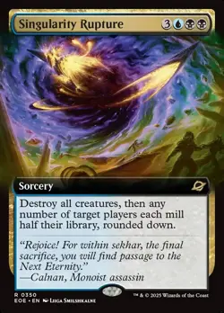 MTG Edge of Eternities EXTENDED ART R Singularity Rupture #0350 - Image 1
