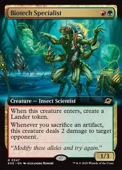 MTG Edge of Eternities EXTENDED ART R Biotech Specialist #0347 - Image 1