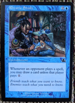 Rhystic Study - Prophecy - MTG EDH Commander Staple - Near Mint - Image 1