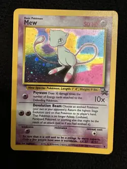 Pokemon TCG Mew 9 Black Star Promo Holo NM WoTC Swirl - Image 1