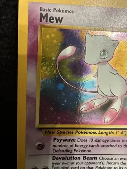 Pokemon TCG Mew 9 Black Star Promo Holo NM WoTC Swirl - Image 2