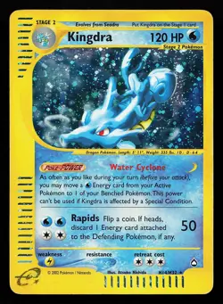 Kingdra H14/H32 Holo Rare Aquapolis Pokemon Card - Image 1