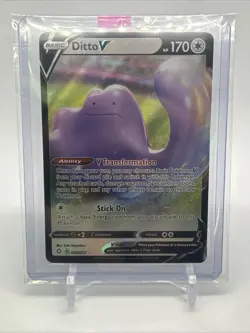 Ditto V 050/072 Shining Fates Ultra Rare Holo Pokemon Card NM - Image 5
