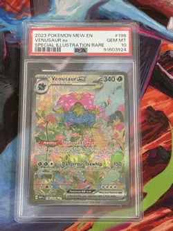 GEM MINT PSA 10 Venusaur ex #198/165 || Full Art SIR Pokemon 151 - Image 1