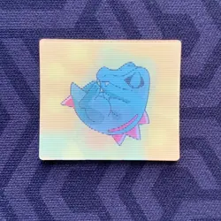 Totodile No. 158 Meiji Zoom Up Lenticular Japanese Pokemon Card ~ MP - Image 1