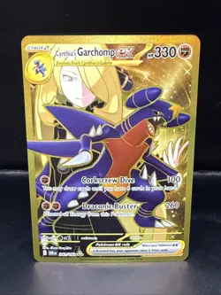 Pokemon Cynthia's Garchomp EX 241/182 Hyper Rare Holo SV10 Destined Rivals - Image 1