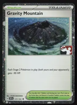 Pokemon Gravity Mountain 177/191 Prize Pack Series Cards Cosmo Holo Pack Fresh - Image 1