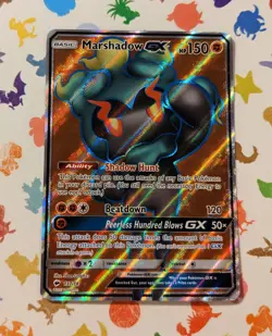 Pokemon TCG Marshadow GX (Full Art) 137/147 Burning Shadows English 2017 - Image 1