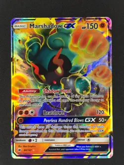 Marshadow GX #80/147 Pokemon SM - Burning Shadows 2017 NM 🔥 - Image 1