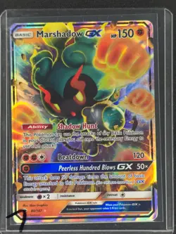 Marshadow GX #80/147 Pokemon SM - Burning Shadows 2017 NM 🔥 - Image 3