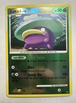 Lotad #SH4 Pokemon Platinum Reverse Holo Pokemon TCG 2009 - Image 1