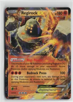 Pokemon Regirock EX 43/124 XY - Fates Collide Holofoil card - Image 1