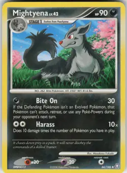 Pokemon TCG Mightyena 66/146 Legends Awakened Uncommon card Normal - Image 1