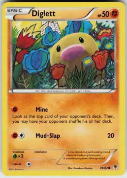 Pokemon Diglett 38/83 Generations Common card - Image 1