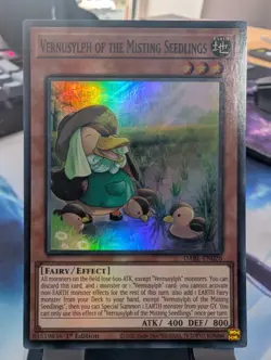 YuGiOh! Vernusylph of the Misting Seedlings DABL-EN026 Super Rare 1st Ed - Image 1