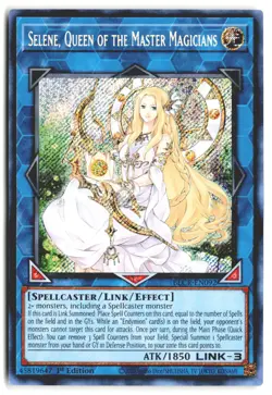 Selene, Queen of the Master Magicians 1st Edition Secret Rare BLCR-EN092 Yugioh - Image 1