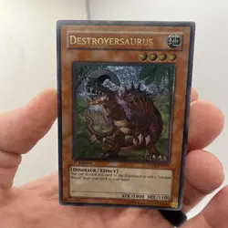Yugioh! LP Destroyersaurus - FOTB-EN017 - Ultimate Rare - 1st Edition Lightly Pl - Image 1