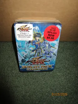 Yugioh 2009 Duelist Pack Collection Blue Tin Factory Sealed 5Ds - Image 1