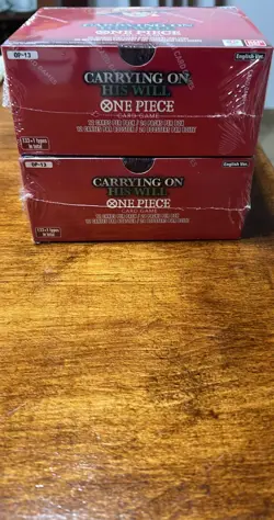 2x One Piece OP-13 Carrying on His Will Booster Box - ENG Version - SEALED✅ - Image 2
