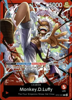 One Piece TCG • Monkey.D.Luffy ST21-001 • Alternate Artwork-Leader • ENG/NM - Image 1