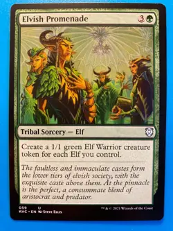 MTG 1x Elvish Promenade # 59 Commander: Kaldheim Magic the Gathering Card x1 NM - Image 1