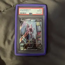 Pokemon TCG Mewtwo v Full Art Holo Ultra Rare Card 072/078 PSA 10 - Image 1