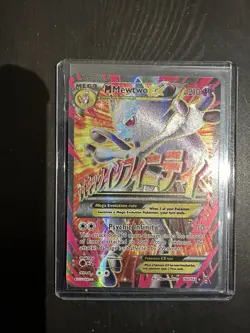Mega Mewtwo EX Full Art 160/162 Pokemon Card Breakthrough Near Mint Minus NM- - Image 1