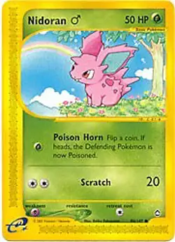 Pokemon Aquapolis 96/147 Nidoran Card - Image 1