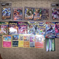 Pokemon Card Lot Graded, Commons, Packs, & Codes - Image 1