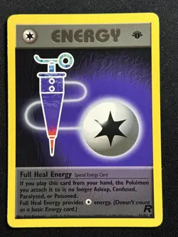 Full Heal Energy 1st Edition Team Rocket 81/82 LP-NM Pokemon Card - Image 1