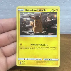Detective Pikachu SM194 Sun Moon Black Star Promo Holo Rare Pokemon TCG Card LP - Image 1