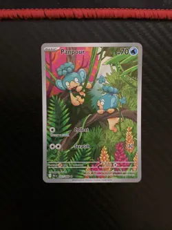 Pokemon Card TCG - Panpour 101/086 Illustration Rare Black Bolt Near Mint - Image 1