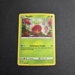 Pokemon TCG Rebel Clash Applin Rare Cosmos Holo Card 20/192 - Image 1