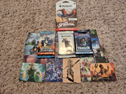 Magic the Gathering MTG Sealed Booster Packs Lot (4) - w/Deck Box + Art Cards - Image 1