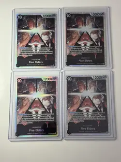 Five Elders OP13-082 Carrying On His Will 4 Foil Card Play Set Lot One Piece - Image 1