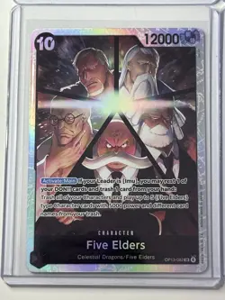 Five Elders OP13-082 Carrying On His Will 4 Foil Card Play Set Lot One Piece - Image 2