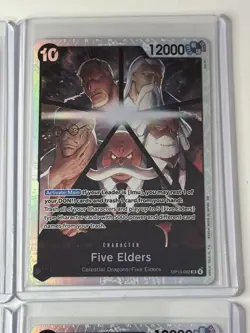 Five Elders OP13-082 Carrying On His Will 4 Foil Card Play Set Lot One Piece - Image 4