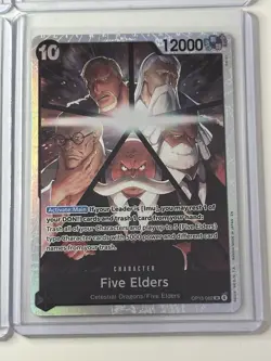 Five Elders OP13-082 Carrying On His Will 4 Foil Card Play Set Lot One Piece - Image 5